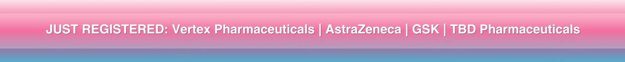 Banner showing companies that have just registered